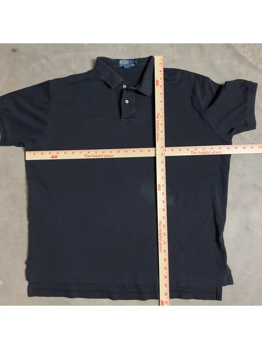 Polo Ralph Lauren Black Polo Mens XL Cotton